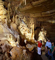 Family Exploring Cavern