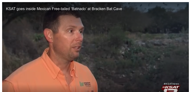 Wildlife biologist discussing bats